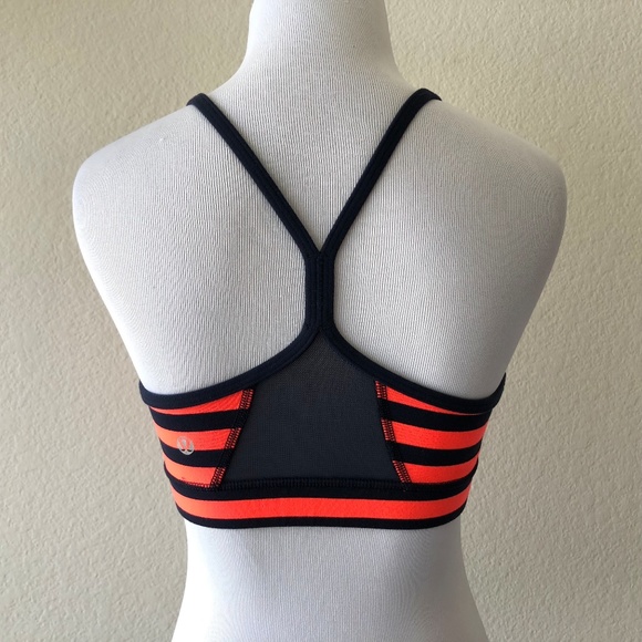 Lululemon Flow Y Bra classic striped inkwell 6 - Picture 3 of 5